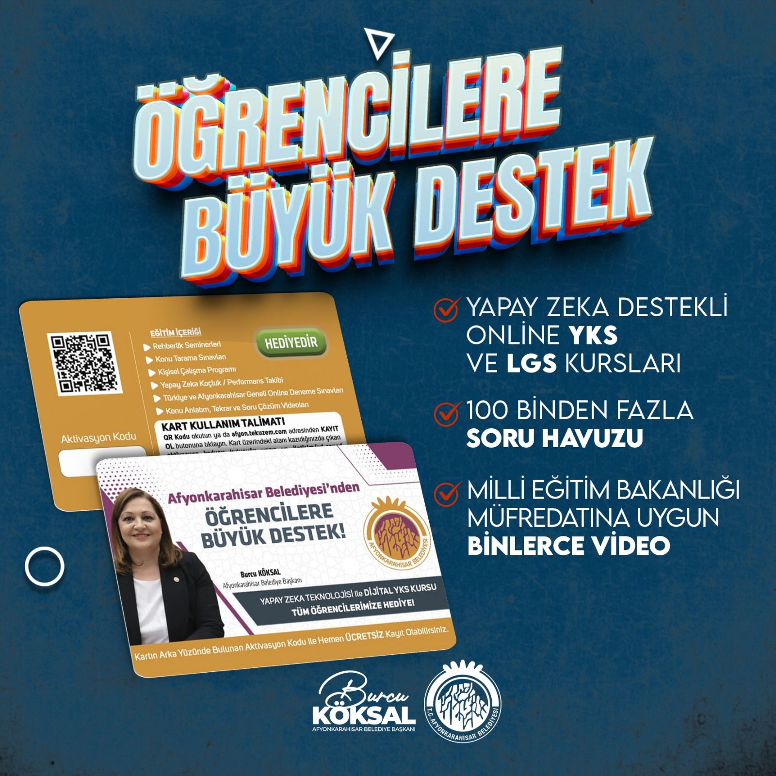 Başkan Köksal’dan Gençlere Büyük Eğitim Desteği!