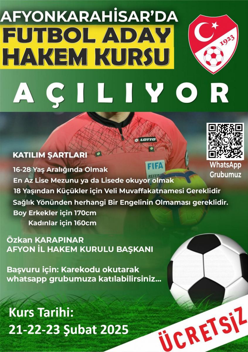 afyon hakem kursu