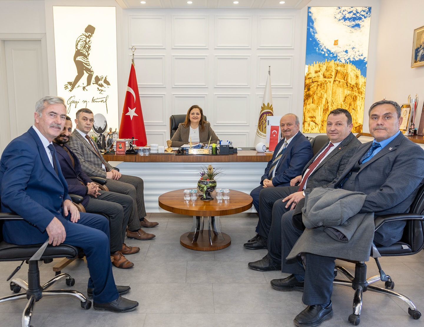 Yeniden Refah Partisi'nden Afyon Belediye Başkanı Burcu Köksal’a ziyaret