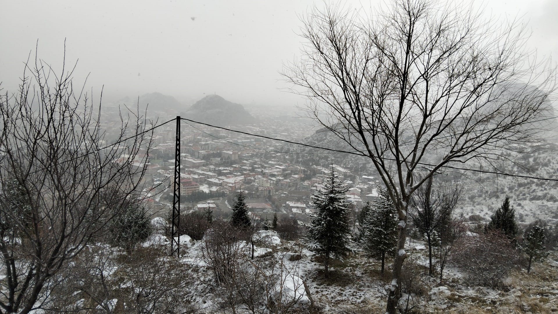 afyon kar yağışı