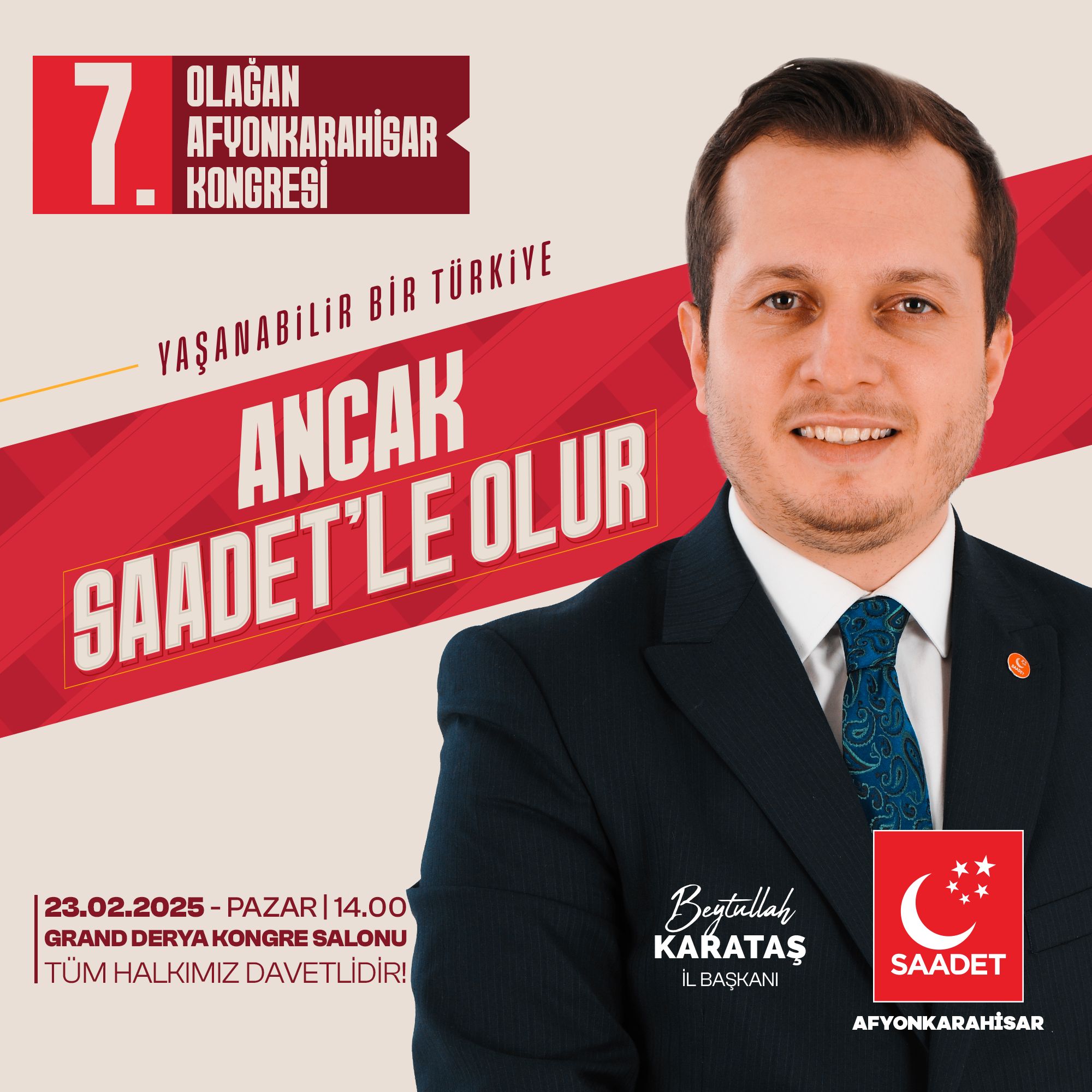 Saadet Partisi Afyonkarahisar’da Yeni Bir Döneme Başlıyor!