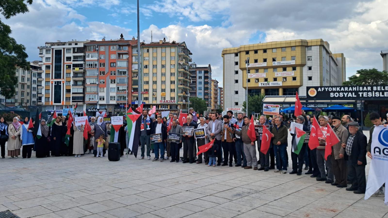 MİLKO Afyon’da Gazze’ye destek verdi: Haydut Trump'a karşı anladığı dilden konuşuruz!