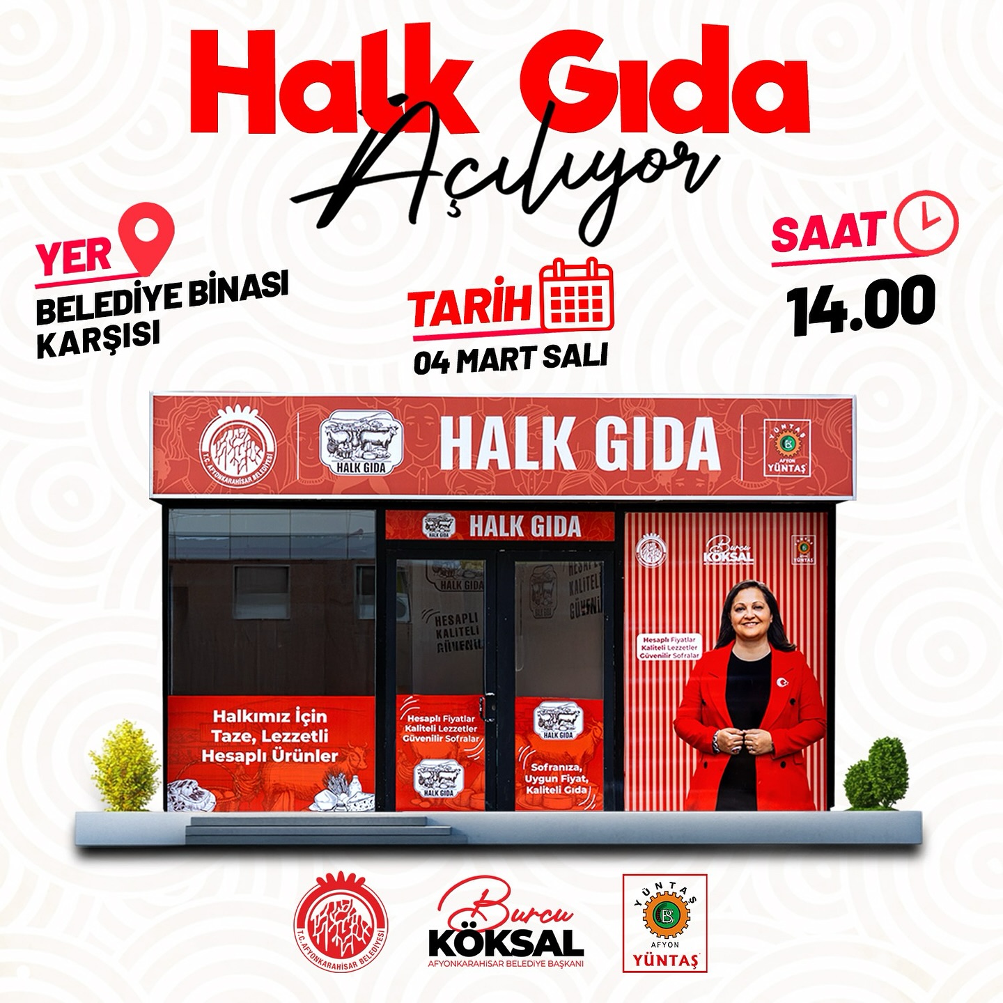 Afyon’da Halk Gıda Bugün Açılıyor!