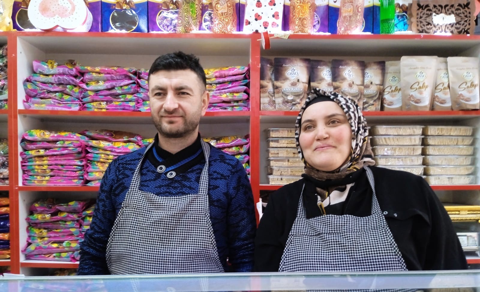 Afyon'da kocasına yardım etmek isterken lokum ustası oldu