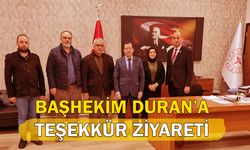 Başhekim Duran’a teşekkür ziyareti!