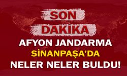 Afyon Jandarma, Sinanpaşa’da neler neler buldu!