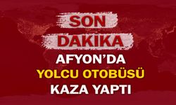 Afyon'da yolcu otobüsü kaza yaptı!