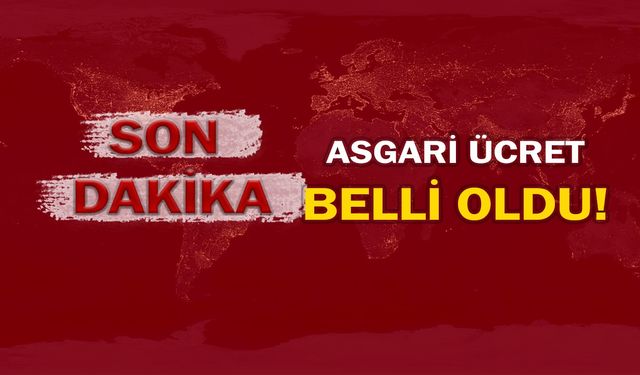 2025 yılı asgari ücreti belli oldu!