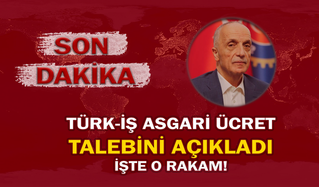 SON DAKİKA... Türk-İş asgari ücret talebini açıkladı: İşte o rakam!