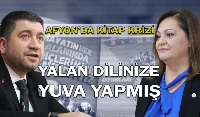 Afyon’da kitap krizi: Yalan dilinize yuva yapmış!