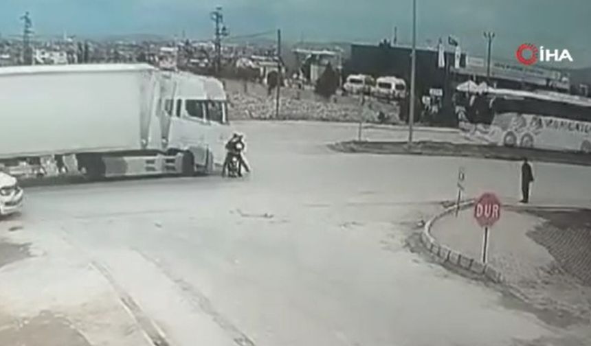 Afyon’da yürekleri ağza getiren kaza!